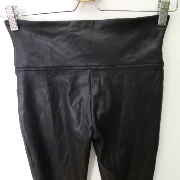 SPANX Faux Leather Leggings Black M - Picture 8 of 12